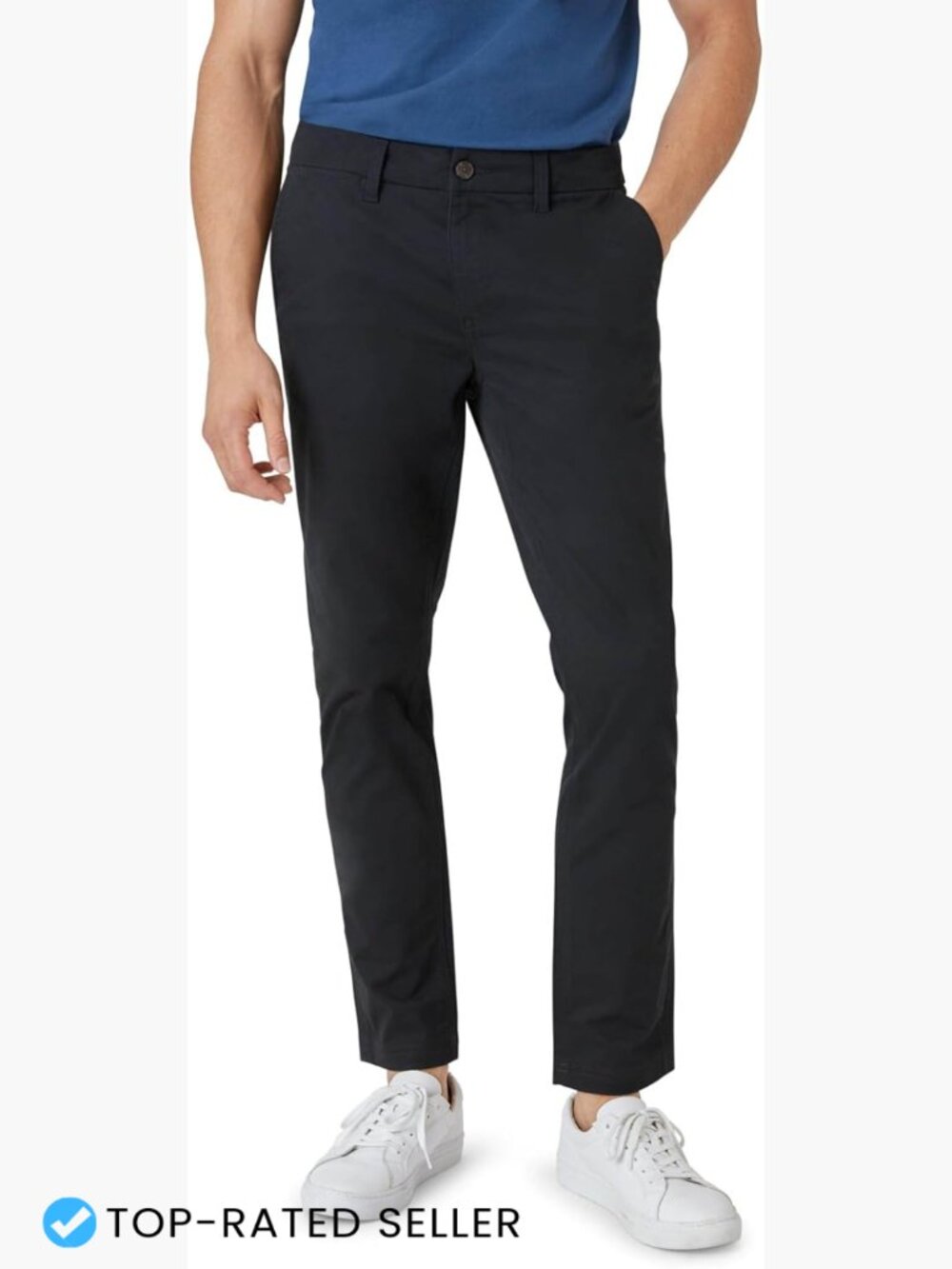 Slim Fit Tapered Chino Pants Casual Comfort Stretch Cotton Classic Preppy
